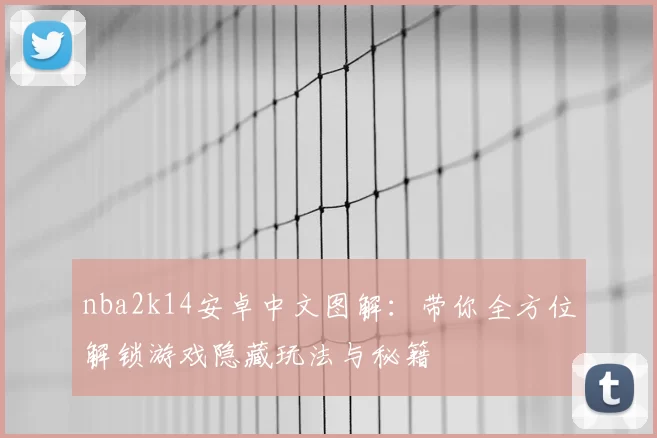 nba2k14安卓中文图解:带你全方位解锁游戏隐藏玩法与秘籍